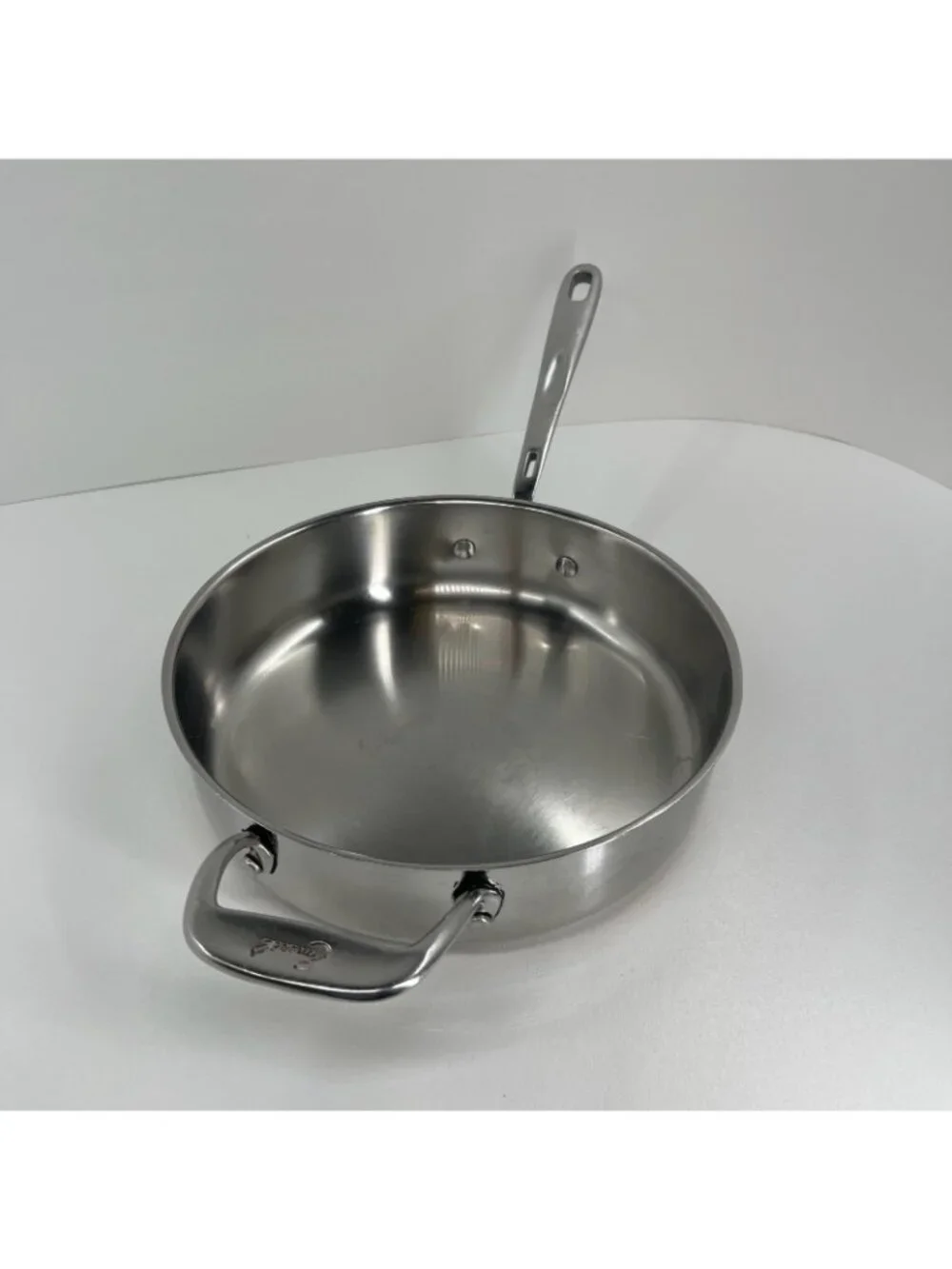 Emeril 3qt Sauté Pan Stainless Steel Copper Band Skillet Helper Handle 10.5 Inch